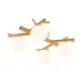 Люстра TK Lighting Sheron 70x41x18 см Бело-коричневый (TK5309) Люстра TK Lighting Sheron 70x41x18 см Бело-коричневый (TK5309)