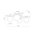 Люстра TK Lighting Sheron 70x41x18 см Бело-коричневый (TK5309) Люстра TK Lighting Sheron 70x41x18 см Бело-коричневый (TK5309)