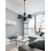 Люстра Candellux Batley 52x40 см Сріблясто-чорний (50203105)