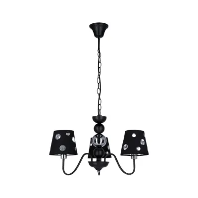 Люстра Candellux Batley 52x40 см Сріблясто-чорний (50203105)