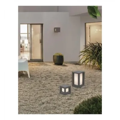 Вуличний світильник Nova Luce Castro 20x20x35 см Біло-сірий (Nova9739351)