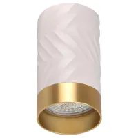 Точечный светильник Polux Arras 5.5x5.5x10 см Бело-золотистый (Pol323583)