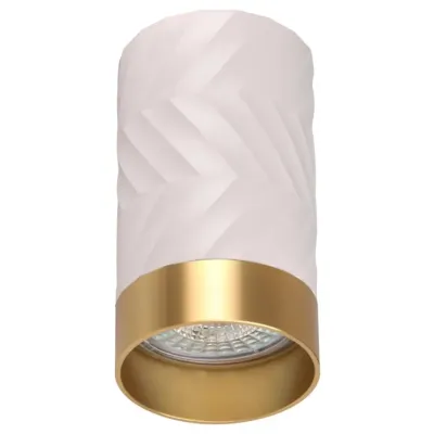 Точечный светильник Polux Arras 5.5x5.5x10 см Бело-золотистый (Pol323583) Точечный светильник Polux Arras 5.5x5.5x10 см Бело-золотистый (Pol323583)
