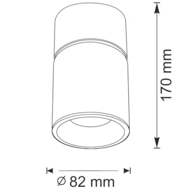 Точковий світильник Polux Nixa 8.2x8.2x17 см Білий (Pol314239)