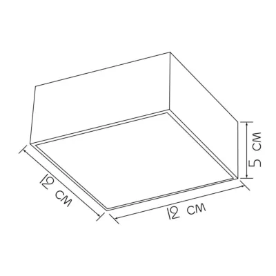 Точечный светильник Imperium Light Quad 12x5 см Черный (424112.05.92)