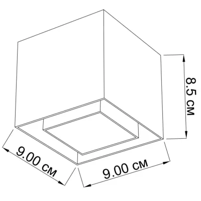 Точковий світильник Imperium Light Maxboxter 9x8.5 см Білий (28518.01.01)