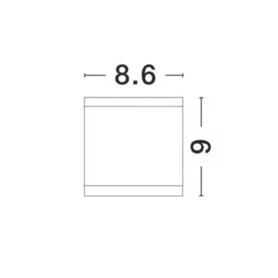 Точковий світильник Nova Luce Cerise 8.6x8.6x9 см Сірий (Nova9020022)