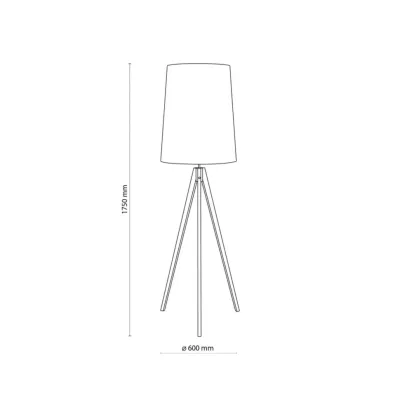 Торшер TK Lighting WALZ 60х175 см Коричневый (TK5598)