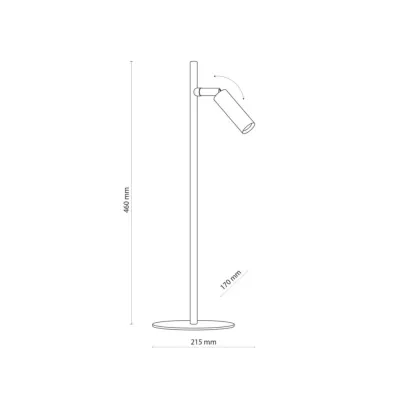 Настільна лампа TK Lighting Lagos 21.5x46 см Білий (TK5411) Настільна лампа TK Lighting Lagos 21.5x46 см Білий (TK5411)