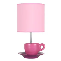 Настільна лампа Candellux Cynka 16x31 см Рожево-сріблястий (41-34809)