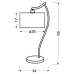 Настольная лампа Candellux Draga 34x66 см Хром (41-04239)