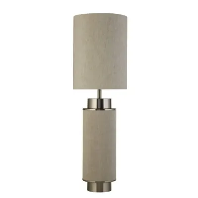 Настільна лампа Searchlight Flask 22x72 см Нікель-бежевий (SeEU59041SN)