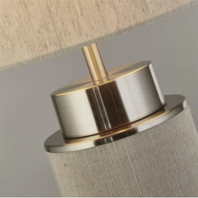 Настільна лампа Searchlight Flask 22x72 см Нікель-бежевий (SeEU59041SN)
