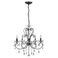 Люстра Candellux Aurora 57x100 см Чорно-прозорий (35-73730)