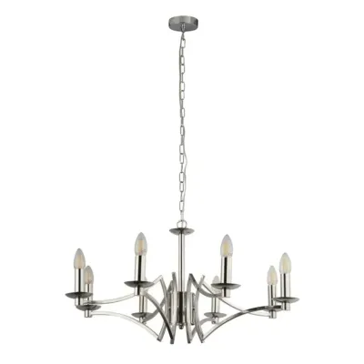 Люстра Searchlight Ascot 72x150 см Хром (Se41312-8CC) Люстра Searchlight Ascot 72x150 см Хром (Se41312-8CC)