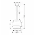 Люстра Candellux Rattan 20x100 см Чорний (31-18182)