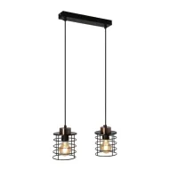Люстра Candellux Glob 37x100 см Мідно-чорний (32-00361)