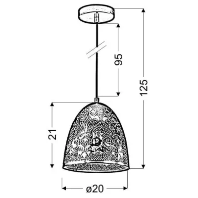 Люстра Candellux Bene 20x125 см Білий (31-70340) Люстра Candellux Bene 20x125 см Білий (31-70340)