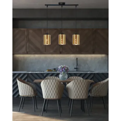 Люстра Candellux Cox 54x125 см Черный (33-59369) Люстра Candellux Cox 54x125 см Черный (33-59369)