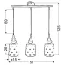 Люстра Candellux Hamp 51x125 см Білий (33-51943) Люстра Candellux Hamp 51x125 см Білий (33-51943)