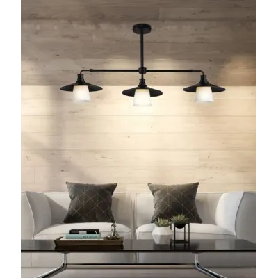 Люстра Candellux Loft 98x55 см Чорний (33-43115)