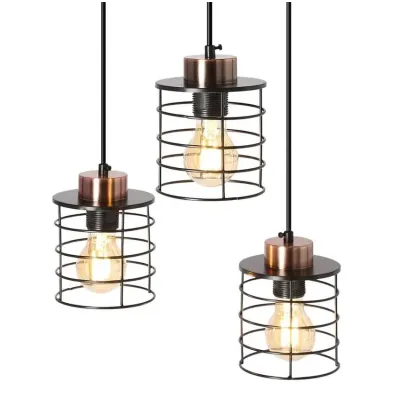 Люстра Candellux Glob 40x100 см Черно-коричневый (33-00408)