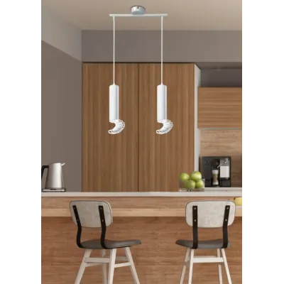 Люстра Candellux Tuba 30x100 см Білий (32-78636) Люстра Candellux Tuba 30x100 см Білий (32-78636)