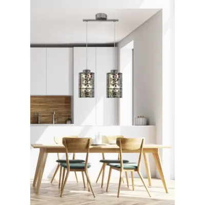 Люстра Candellux Nocturno 44x115 см Хром (32-57693) Люстра Candellux Nocturno 44x115 см Хром (32-57693)