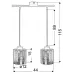 Люстра Candellux Nocturno 44x115 см Хром (32-57693) Люстра Candellux Nocturno 44x115 см Хром (32-57693)