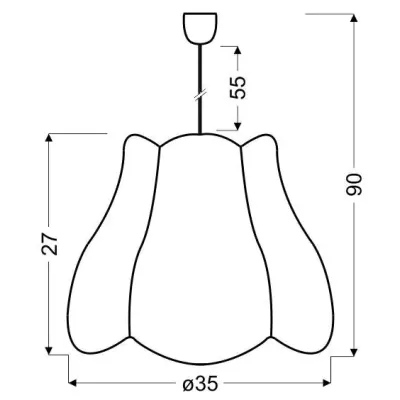 Люстра Candellux Zuza 35x90 см Разноцветный (31-96961) Люстра Candellux Zuza 35x90 см Разноцветный (31-96961)
