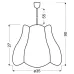 Люстра Candellux Zuza 35x90 см Разноцветный (31-96961) Люстра Candellux Zuza 35x90 см Разноцветный (31-96961)