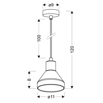 Люстра Candellux Gregory 11x120 см Золотистий (31-78391) Люстра Candellux Gregory 11x120 см Золотистий (31-78391)