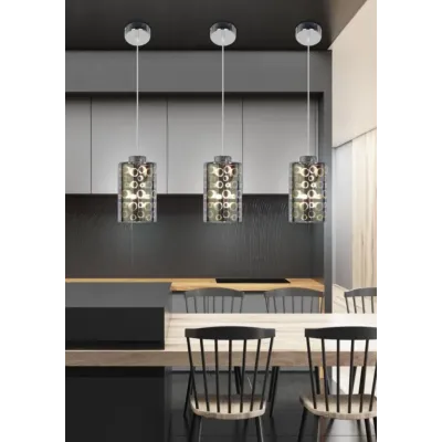 Люстра Candellux Nocturno 12x115 см Хром (31-57686)