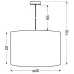 Люстра Candellux Timber 40x110 см Нікель (31-56699)