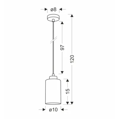Люстра Candellux Aspra 10x120 см Чорний (31-16256) Люстра Candellux Aspra 10x120 см Чорний (31-16256)