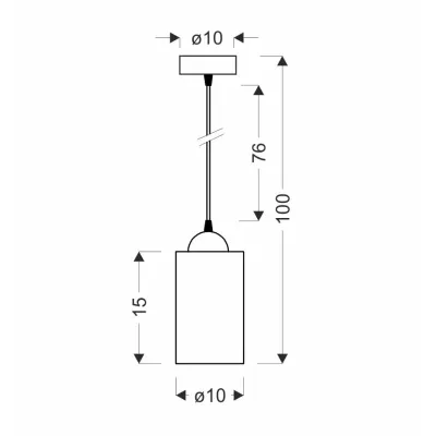 Люстра Candellux Bistro 10x100 см Чорний (31-00569) Люстра Candellux Bistro 10x100 см Чорний (31-00569)