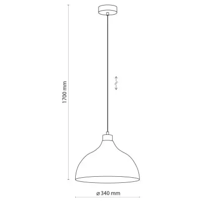 Люстра TK Lighting Cap 34x170 см Бежевый (TK5664) Люстра TK Lighting Cap 34x170 см Бежевый (TK5664)