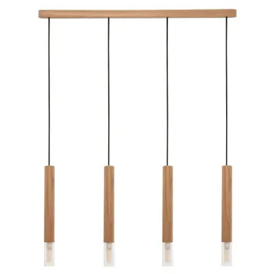 Люстра Zuma Line Madera 75x180 см Бежевий (Zu8620403)