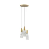 Люстра Nova Luce Kovac 25x180 см Прозоро-золотистий (Nova9160193)