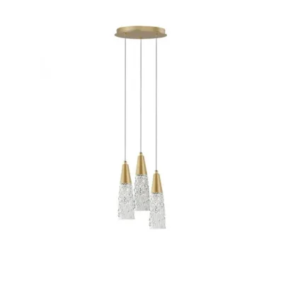 Люстра Nova Luce Kovac 25x180 см Прозоро-золотистий (Nova9160193)