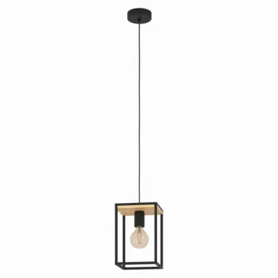 Люстра Eglo Libertad 18x18x110 см Бежево-чорний (EG99795)