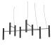 Люстра PikArt Tube Chandelier 200x48 см Чорний (5299-20)