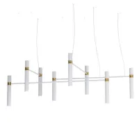 Люстра PikArt Tube Chandelier 200x48 см Біло-золотистий (5299-15) Люстра PikArt Tube Chandelier 200x48 см Біло-золотистий (5299-15)