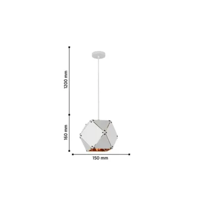 Люстра WunderLicht M 15x136 см Бело-черный (M-3131-31W)