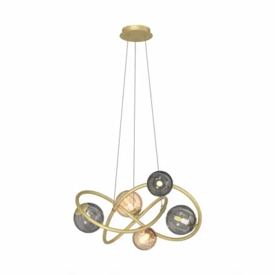 Люстра Zuma Line Arlon 60x60x150 см Золотистий (ZuMD4922-5-EGBDN)