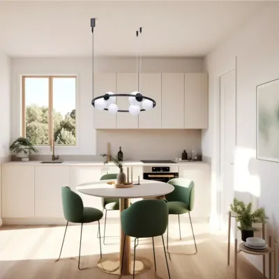 Люстра Zuma Line Orbit 78x100 см Черный (Zu5007)