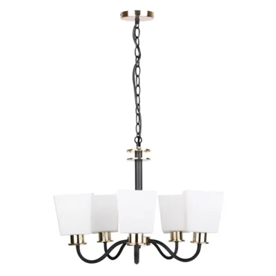 Люстра Candellux Schubert 53x100 см Черно-золотистый (35-74249)