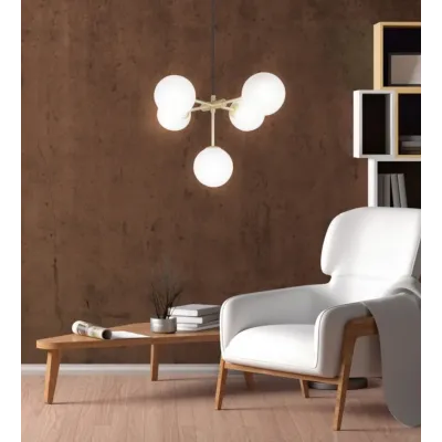 Люстра Candellux Mati 57x135 см Латунь (35-73778) Люстра Candellux Mati 57x135 см Латунь (35-73778)