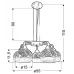 Люстра Candellux Cromina 55x140 см Черный (35-57266)