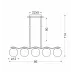Люстра Candellux Ramon 86x114 см Хром (35-01429)